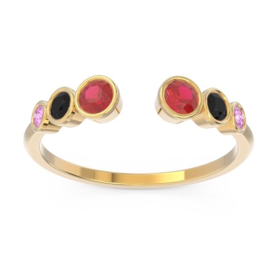 Petite Modern Open Bezel Aruha Ring