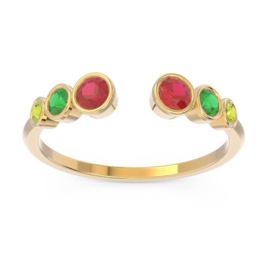 Petite Modern Open Bezel Aruha Ring