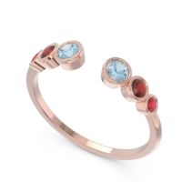 Petite Modern Open Bezel Aruha Ring