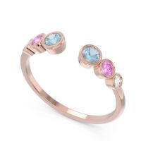 Petite Modern Open Bezel Aruha Ring