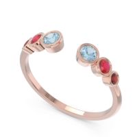 Petite Modern Open Bezel Aruha Ring