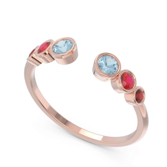 Petite Modern Open Bezel Aruha Ring