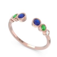 Petite Modern Open Bezel Aruha Ring