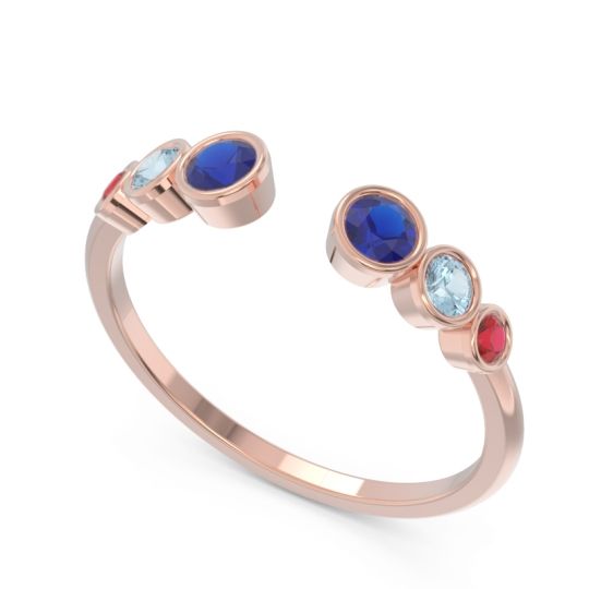 Petite Modern Open Bezel Aruha Ring