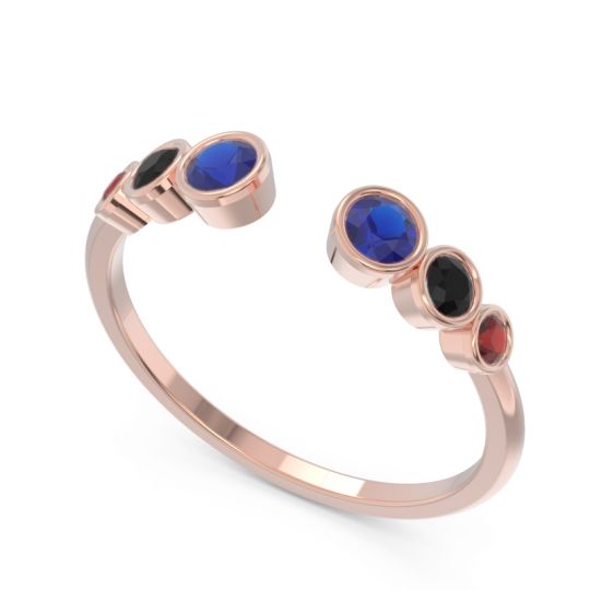 Petite Modern Open Bezel Aruha Ring