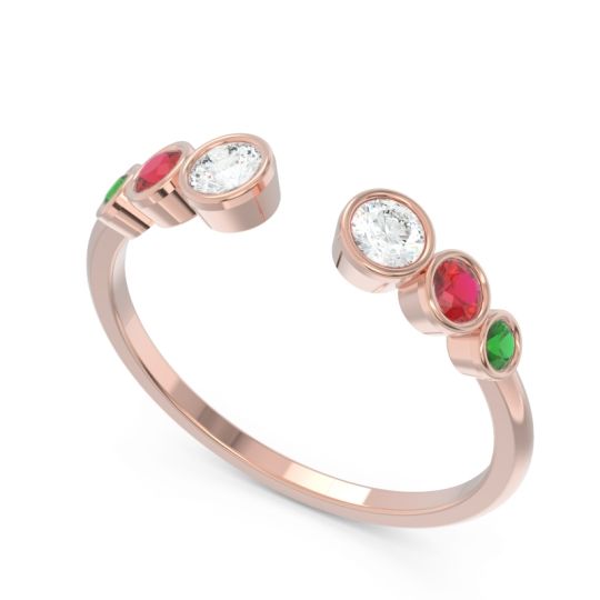 Petite Modern Open Bezel Aruha Ring