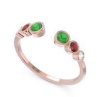 Petite Modern Open Bezel Aruha Ring