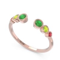 Petite Modern Open Bezel Aruha Ring