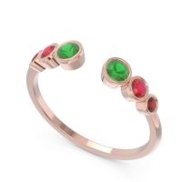 Petite Modern Open Bezel Aruha Ring