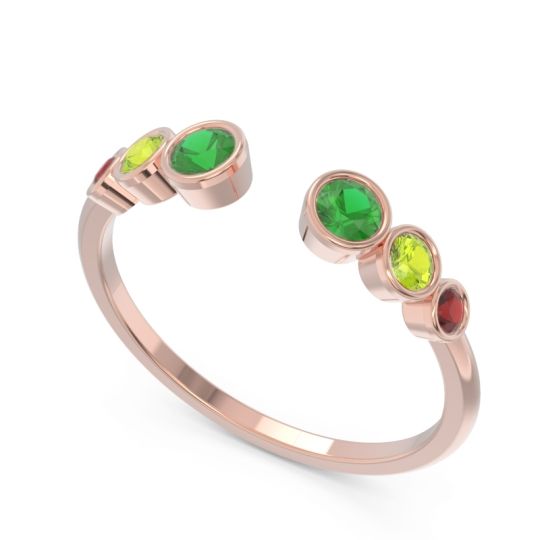 Petite Modern Open Bezel Aruha Ring