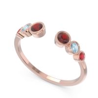 Petite Modern Open Bezel Aruha Ring