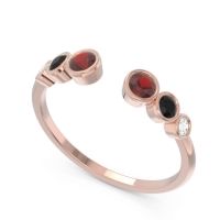 Petite Modern Open Bezel Aruha Ring