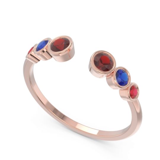 Petite Modern Open Bezel Aruha Ring