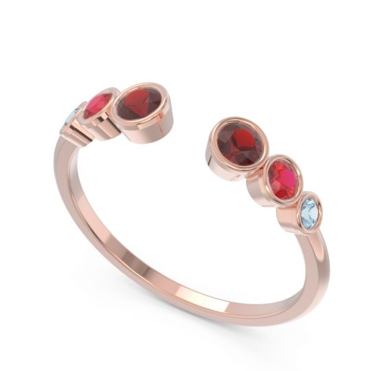 Petite Modern Open Bezel Aruha Ring