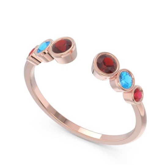 Petite Modern Open Bezel Aruha Ring