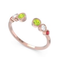 Petite Modern Open Bezel Aruha Ring