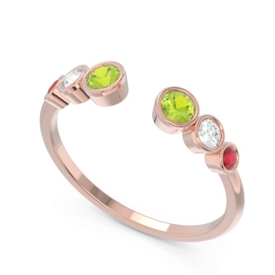 Petite Modern Open Bezel Aruha Ring