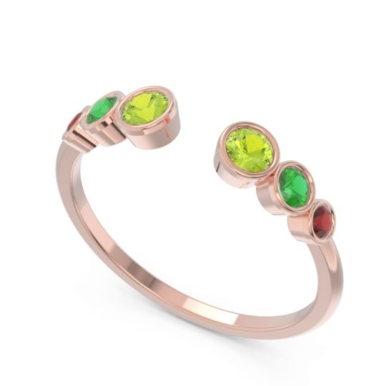 Petite Modern Open Bezel Aruha Ring