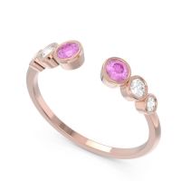 Petite Modern Open Bezel Aruha Ring