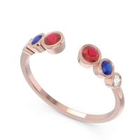 Petite Modern Open Bezel Aruha Ring