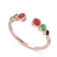 Petite Modern Open Bezel Aruha Ring