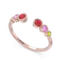 Petite Modern Open Bezel Aruha Ring