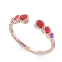 Petite Modern Open Bezel Aruha Ring