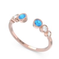 Petite Modern Open Bezel Aruha Ring