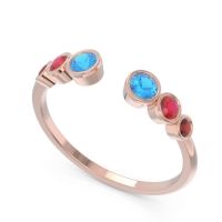 Petite Modern Open Bezel Aruha Ring