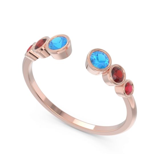 Petite Modern Open Bezel Aruha Ring