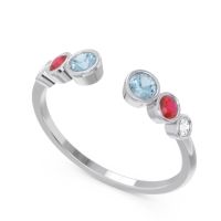 Petite Modern Open Bezel Aruha Ring