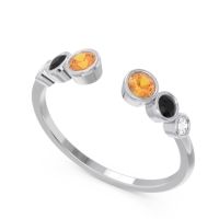 Petite Modern Open Bezel Aruha Ring