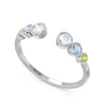 Petite Modern Open Bezel Aruha Ring