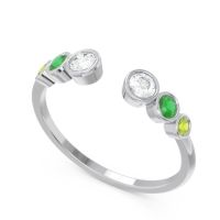 Petite Modern Open Bezel Aruha Ring