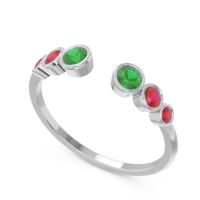 Petite Modern Open Bezel Aruha Ring