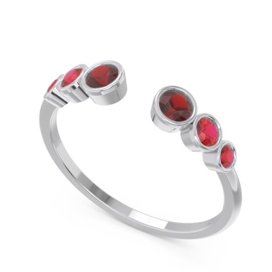 Petite Modern Open Bezel Aruha Ring