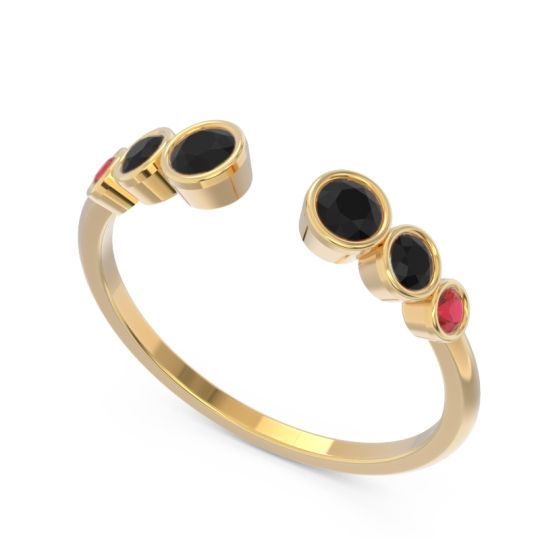 Petite Modern Open Bezel Aruha Ring