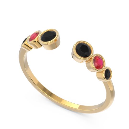 Petite Modern Open Bezel Aruha Ring