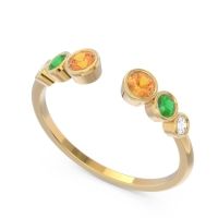 Petite Modern Open Bezel Aruha Ring