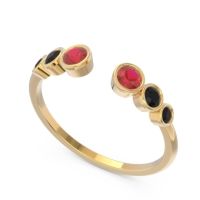 Petite Modern Open Bezel Aruha Ring