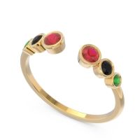 Petite Modern Open Bezel Aruha Ring