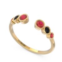 Petite Modern Open Bezel Aruha Ring