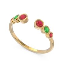 Petite Modern Open Bezel Aruha Ring