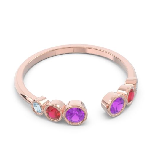 Petite Modern Open Bezel Aruha Ring