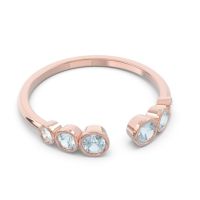 Petite Modern Open Bezel Aruha Ring