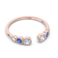 Petite Modern Open Bezel Aruha Ring