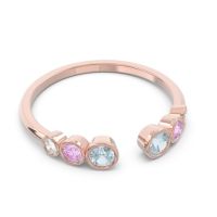 Petite Modern Open Bezel Aruha Ring