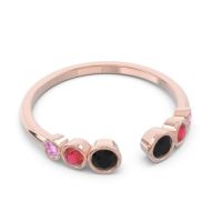 Petite Modern Open Bezel Aruha Ring