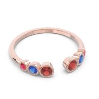 Petite Modern Open Bezel Aruha Ring