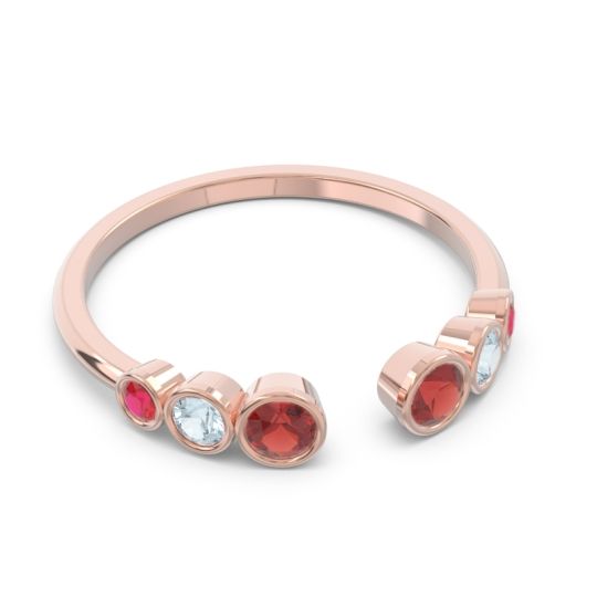 Petite Modern Open Bezel Aruha Ring